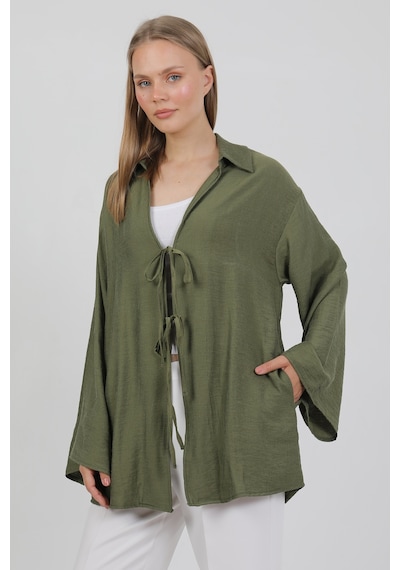 Doğal Viskon Kumaş Cepli Bağcıklı Kadın Kimono 1167 Hafif, Dökümlü, Akışkan, Yazlık Model Haki Doğal Viskon Kumaş Cepli Bağcıklı Kadın Kimono 1167 Hafif, Dökümlü, Akışkan, Yazlık Model Haki