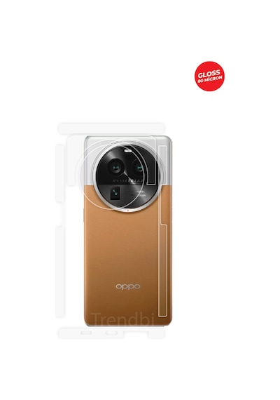 Oppo Find X6 Pro Arka Kamera Ve Üst Kısmı Koruyan Tpu Film