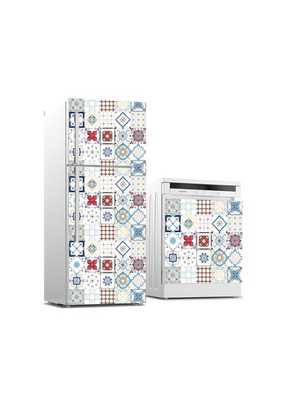 Buzdolabı Ve Bulaşık Makinası Beyaz Eşya Sticker Kaplama Fayans Desen
