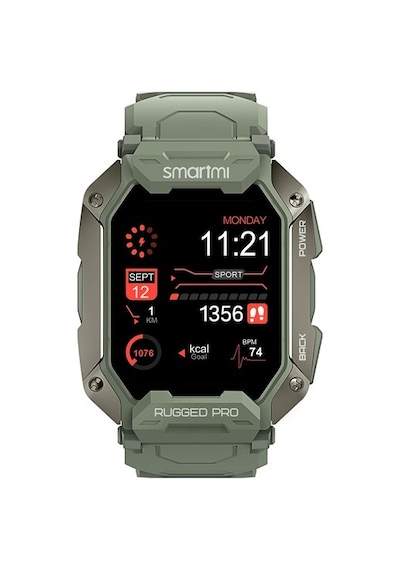 Smartmi Rugged Pro Akıllı Saat Yeşil (Tansiyon Ölçme, Bluetooth A