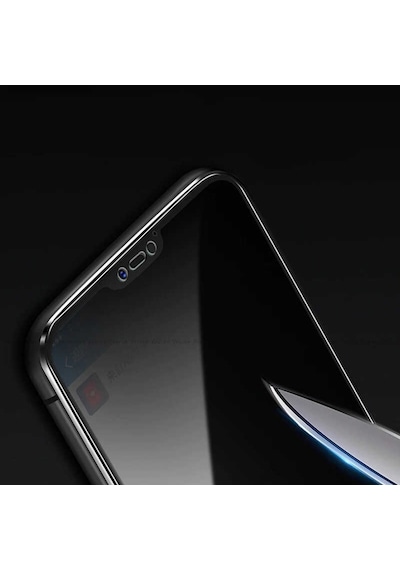 Huawei P20 Lite New 5D Privacy Hayalet Cam Ekran Koruyucu Siyah