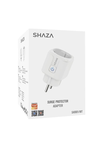 Shaza Wi-fi & Uzaktan Konrollü Tuya Destekli Akım Korumalı Akıllı Priz