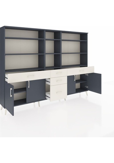 Arges Dolap 11 Raflı 5 Çekmeceli 4 Kapaklı 220x30x163 Antrasit-antrasit/aytaşı Antrasıt/aytası - Antrasıt Arges Dolap 11 Raflı 5 Çekmeceli 4 Kapaklı 220x30x163 Antrasit-antrasit/aytaşı Antrasıt/aytası - Antrasıt