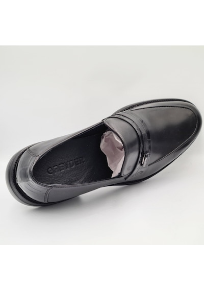 Greyder 67705 Siyah Hakiki Deri Erkek Loafer Klasik Ayakkabı Siyah