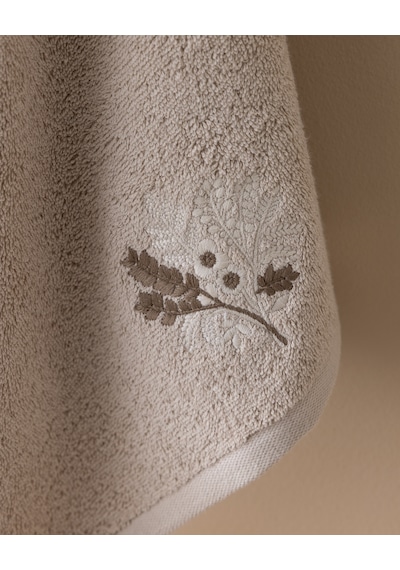 Madame Coco Selmor %100 Pamuk Nakışlı Yüz Havlusu - Bej - 50x76 Cm 8684427302057 Çok Renkli