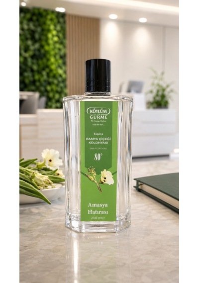 Köylüm Gurme Taşova Bamya Çiçeği Kolonyası 80 Cam Şişe 200 Ml
