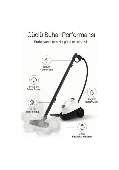 Vexgen 4berry Steamclean Buharlı Temizlik Makinesi