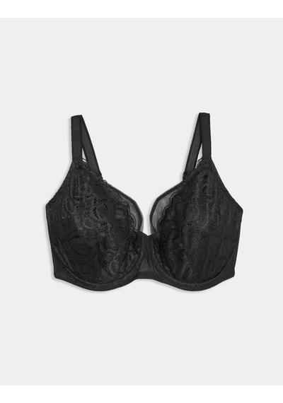 Marks & Spencer Amelia Dantelli Natural Lift Balenli Sütyen Siyah