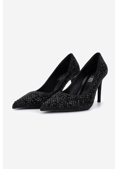 Valmenti Kadın Suni Deri Siyah Stiletto Ayakkabı 1160 26605 Bn Ayk Y26 Sıyah