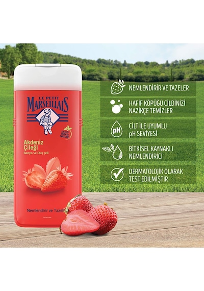 Le Petit Marseillais Akdeniz Çileği Banyo ve Duş Jeli 650 ML
