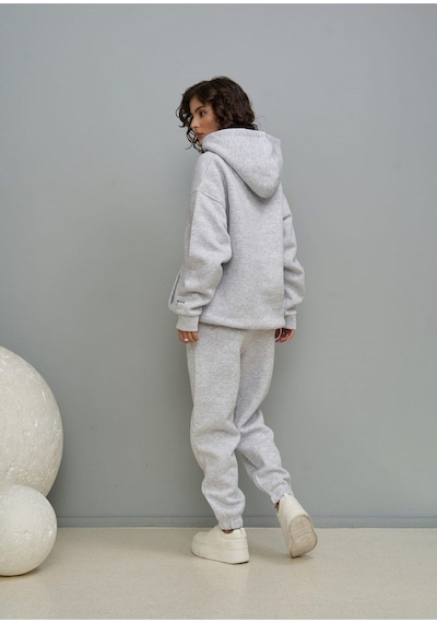 Mai Collection Mai Studios Co. Minimal Baskı Karmelanj Eşofman Takım Kar Melanj