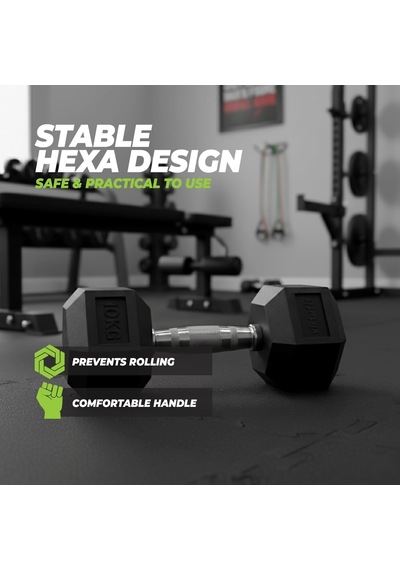 Hexa Dumbbell Pro 12,5 Kg Altıgen Dambıl Tek