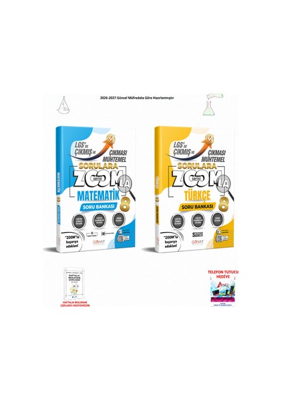 Günay 8. Sınıf Lgs Tüm Dersler 016 Hediyeli 2 Kitap Seti