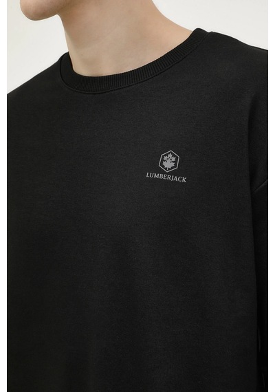 Lumberjack Sweatshirt Erkek Siyah Mb Sn75 C Neck Sw 000000000102696693