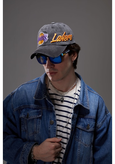 Berellini Los Angeles Lakers Yıkamalı Şapka Specıal Desıgn Siyah
