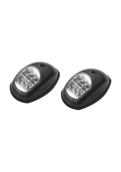 Shuıvan Seyir Feneri İskele Sancak 12v Led - Siyah-1262