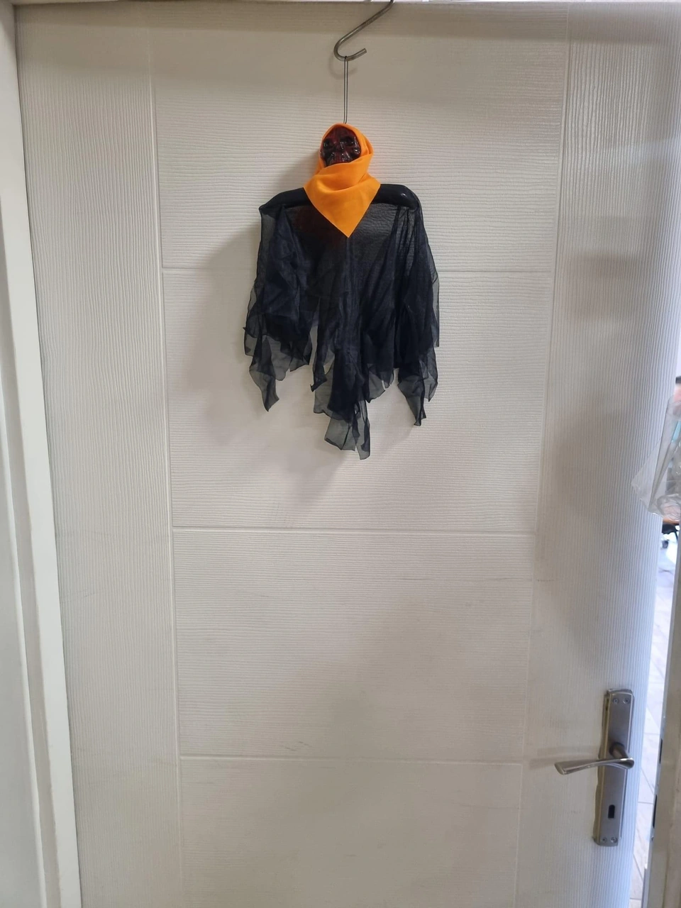 Halloween Cadılar Bayramı İskelet Çığlık Turuncu-kırmızı Korkunç Kapı Süsü Diğer