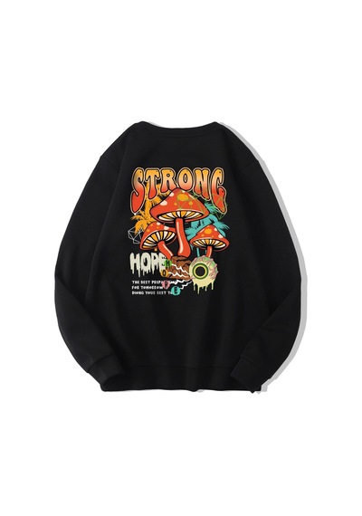 Brz Collection Unisex Oversize Strong Sweatshirt Siyah