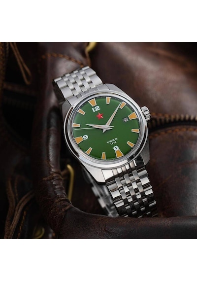 Red Star 8827g-c Kurmalı Tonjı-8215 Mekanizmalı Erkek Kol Saati Gri