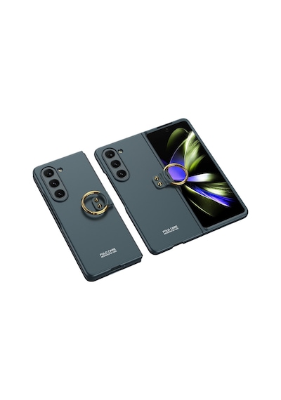 Galaxy Z Fold 5 Kılıf Zore Kıpta Yüzüklü Flip Sert Kılıf