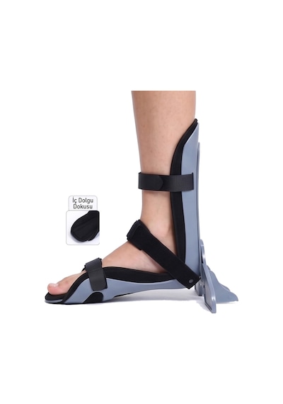 Code: Ort-368 Lüks Ayak İstirahat Ateli Foot Guard Afo - Lüx Anti-rotasyon Ateli Gri