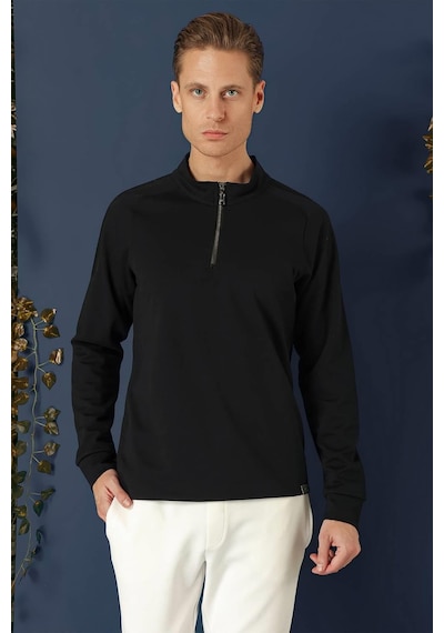 Efor Swt 012 Swea Slim Fit Lacivert Spor 47 - Sweatshırt Lacivert