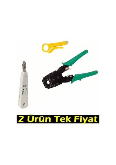 Krone Pense Rj45 Rj11 Cat5 Cat6 Data Kablosu Sıkma Pensesi