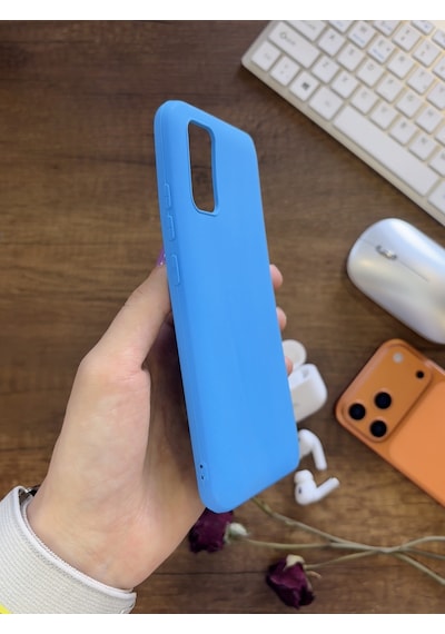 Samsung Galaxy A51 Uyumlu Kamera Korumalı Darbeye Dayanıklı Renk Atmayan Fab Silikon Kılıf Mavi
