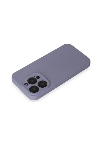Apple Apple Uyumlu iPhone 15 Pro Max Kılıf Nano İçi Kadife Silikon - Lila 0.2M-Çok Renkli