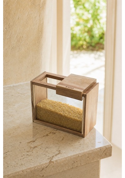 Purewood Sürgülü Kapaklı Cam Kavanoz - 1100 Ml Renkli