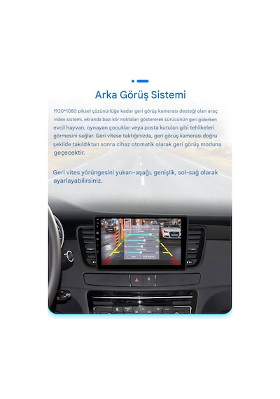Otolas Peugeot 508 2011-2018 Yıl Uyumlu 9 Inç 4 Gb Ram 32 Gb Hafıza Multimedya Carplay Navigasyon Kamera 9"