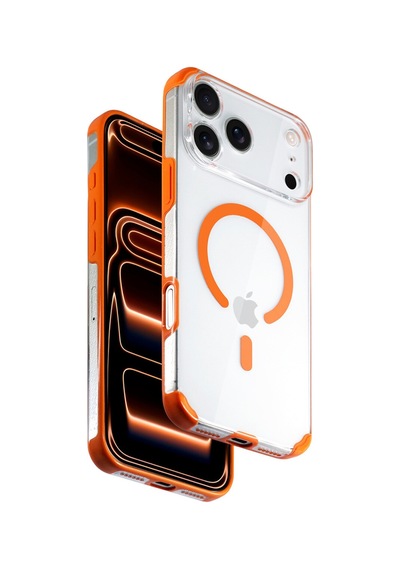 İphone 17 Pro Max Uyumlu Qutang Magsafe Kapak Manyetik Şarj Destekli, Darbe Emici Premium Koruma