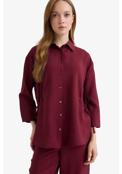 Defacto Bordo Kadın Gömlek F7187ax/br237 Bordo