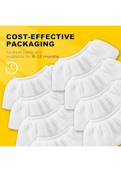 8 Mikrofiber Kapak Seti Kärcher Buharlı Temizleyici Aksesuarları İçin Uyumlu Easyfix Sc 2, Sc 3, Sc 4, Sc 5 El Memesi İçin