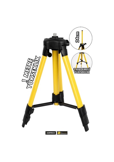 3 Kademeli Alüminyum Lazer Hizalama Tripodu 1 Metre Tripod-3211