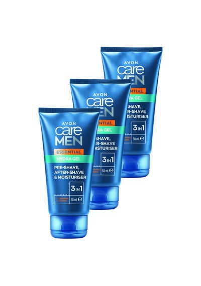 Care Men Essential 3'ü 1 Arada Tıraş Öncesi Ve Sonrası Nemlendirici Jel 50 Ml. Üçlü Paket