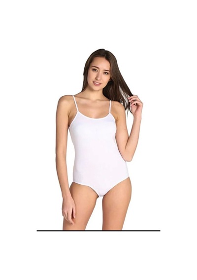 No Brand %100 Pamuklu Beyaz İpi Askı Bady Beyaz Beyaz
