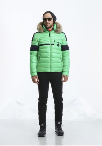 Poivre Blanc Erkek Şişme Mont (507372459)-Yeşil-L