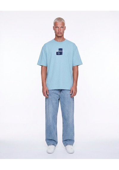 Respire Erkek Ffb Patch Oversize T-shirt Bebe Mavi Bebek Mavisi