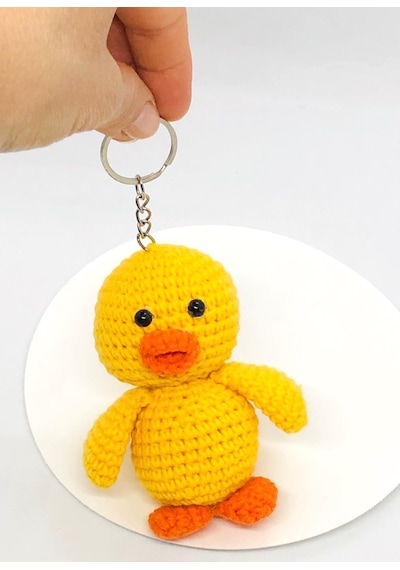 Amigurumi Ördek Anahtarlık