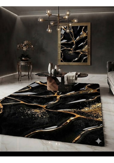 Luxury Bambu Organik Pamuk Dokulu Deluxe Pufy Halı Bambu Kumaş Pamuk Kaymaz Taban 4mm Süngerli Premium Solmaz Baskı Leke Tutmaz Yıkanabilir Salon Oturma Odası Yatak Odası Halısı Modern Altın - Gri - Siyah Luxury Bambu Organik Pamuk Dokulu Deluxe Pufy Halı Bambu Kumaş Pamuk Kaymaz Taban 4mm Süngerli Premium Solmaz Baskı Leke Tutmaz Yıkanabilir Salon Oturma Odası Yatak Odası Halısı Modern Altın - Gri - Siyah