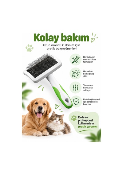 Andis Kedi Köpek İçin Genel Tarama Fırçası Sert Pinli Küçük