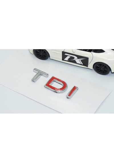 Dk Tuning Tdi Çift Kırmızı Bagaj Krom Abs Yazı Logo Volkswagen İl