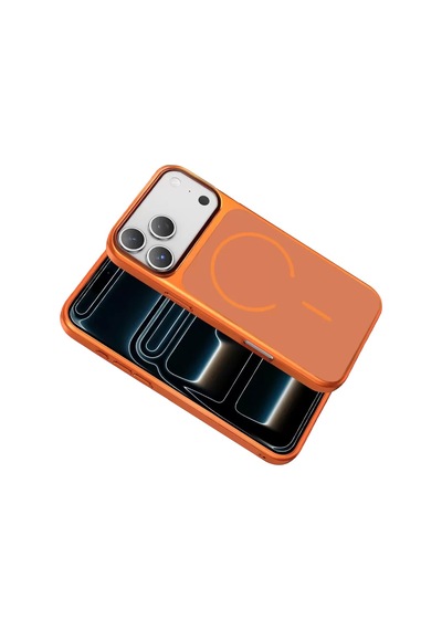 Apple Uyumlu iPhone 17 Pro Max Rush Magsafe Kapak - Turuncu