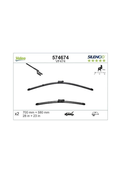 Opel Meriva B On Silecek Seti 2011-2012 Valeo 574674