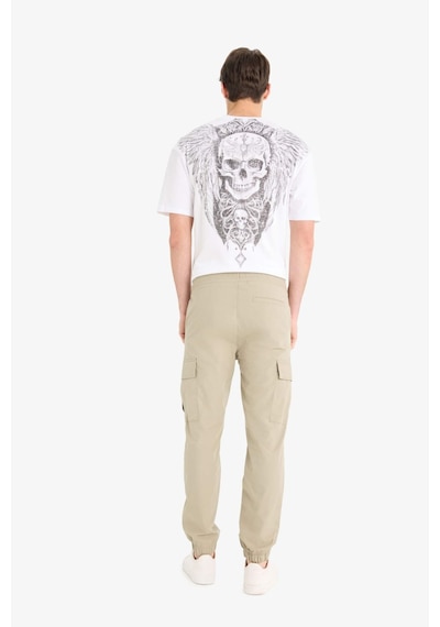 Defacto %100 Pamuk Regular Kargo Cepli Yazlık Jogger Paraşüt Pantolon E2181ax25smkh488 Haki