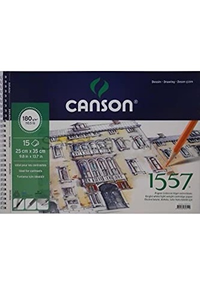 1557 Resim Ve Çizim Blok 180gr 25x35 15yp Spiralli Resim Defteri