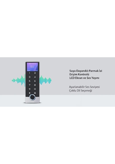 Lockway Lcw-213 Lcd Em Lcd Ekranlı Parmak İzi Ve Dokunmatik Tuş Takımlı Proximity Kart Okuyucu