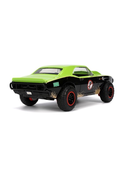 253285001, Ninja Kaplumbağalar Chevy Camaro 1:24 Model Araç Ve Raphael Figürü, Die-cast Metal , Serbest Tekerlek, Açılır Kapılar, Raphael Figürü, 1:24, 19 Cm