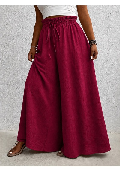 Tuzu Moda Kadın Pantolonu Lastikli Pantolon Bebek Mavisi